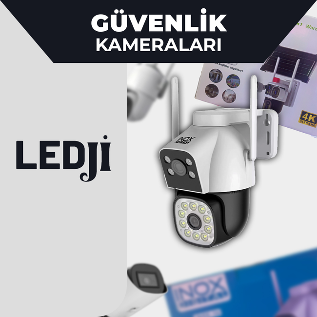 LEDJİ güvenlik kameraları – iç ve dış mekanlar için yüksek çözünürlüklü izleme sistemleri