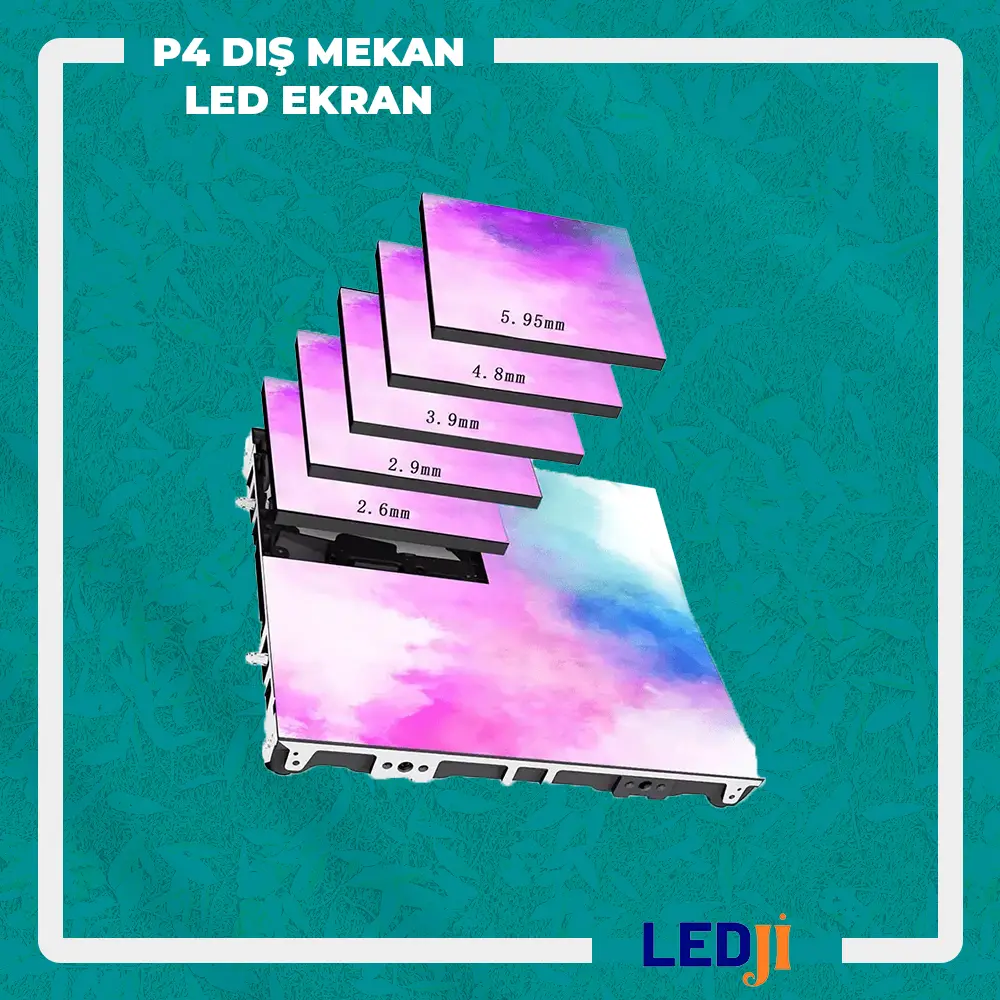 P4 dış mekan RGB LED ekran – açık hava için dijital reklam çözümü