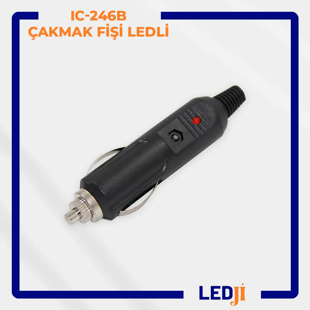 IC-246B LEDli Çakmak Fişi Ön Görünümü