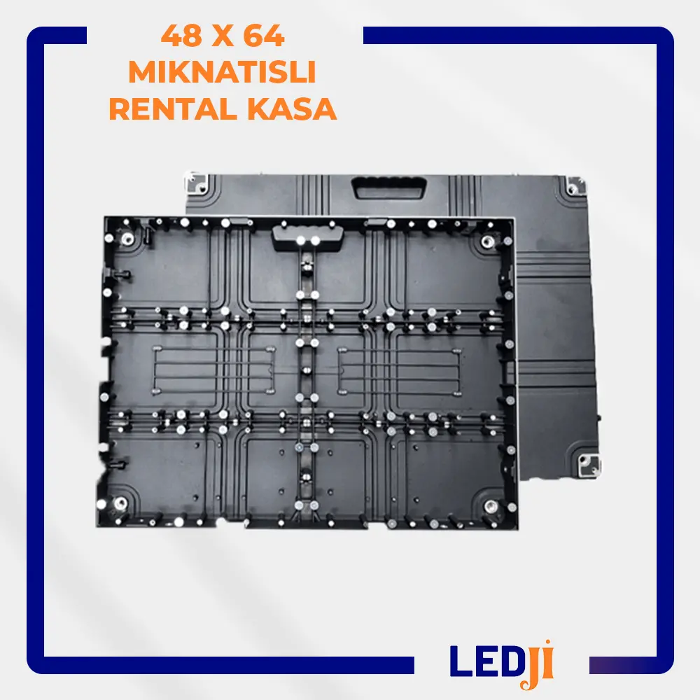 48 x 64 Mıknatıslı Rental Kasa - Mıknatıs sistemiyle güvenli taşıma ve depolama çözümü