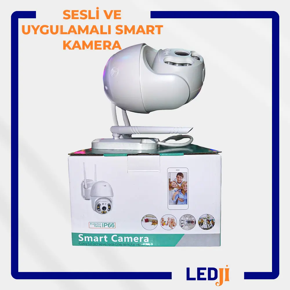 LEDJİ V380 Pro Wi-Fi IP güvenlik kamerası ön görünüm