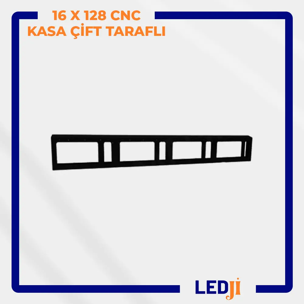 16x128 CNC çift taraflı LED kasa – büyük boy dayanıklı çift yönlü LED kasa modeli