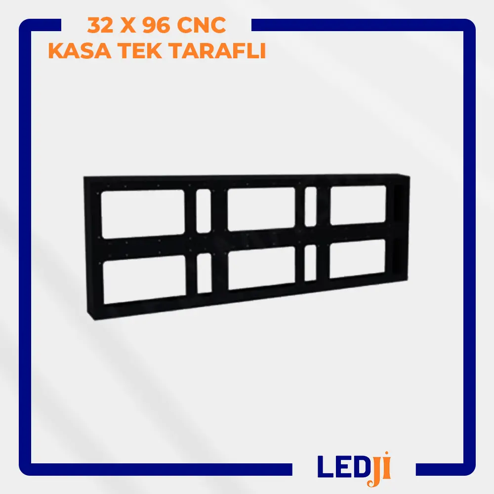 32x96 CNC LED kasa – ön yüz görünümü