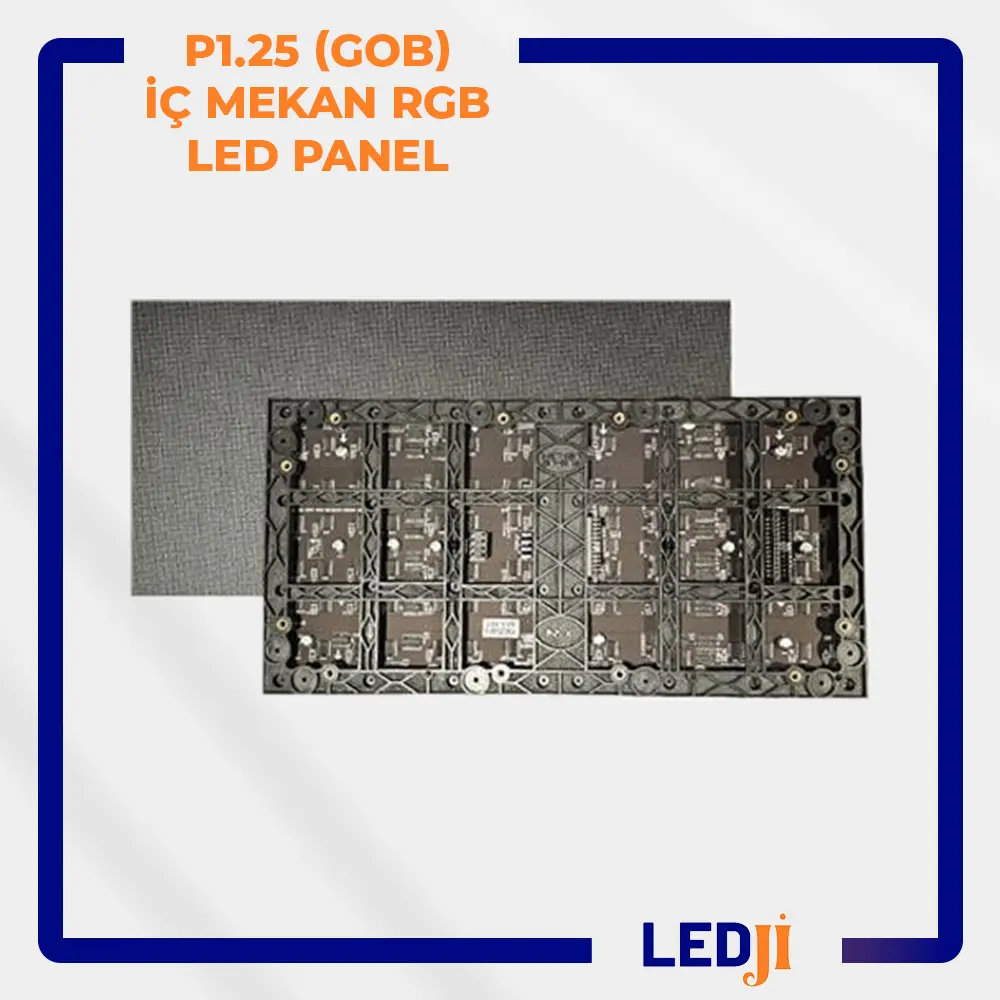 P1.25 (GOB) iç mekan RGB LED panel - Ultra yüksek çözünürlüklü ve pürüzsüz dijital ekran