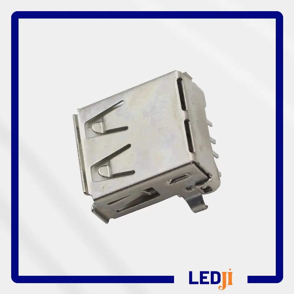 IC-265 USB A Tip Dişi Şase Soketi Yan Perspektif Detay Görünümü