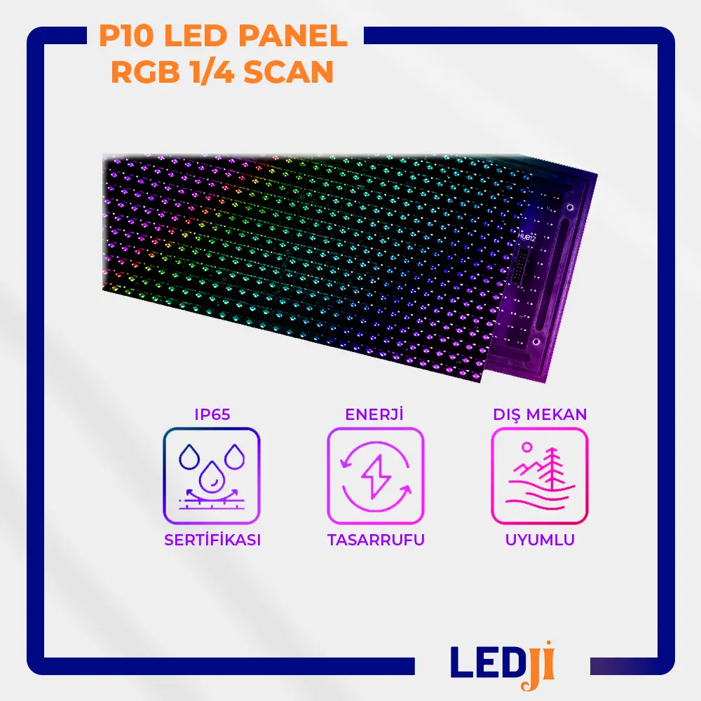 P10 full color LED panel – reklam ve bilgilendirme için RGB LED modül