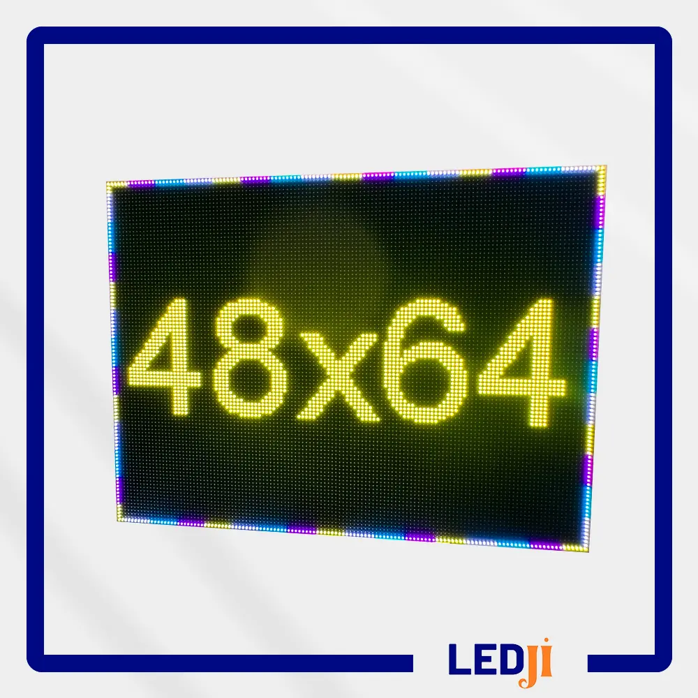 LEDJİ tam renkli RGB P5 dış mekân kayan yazı paneli