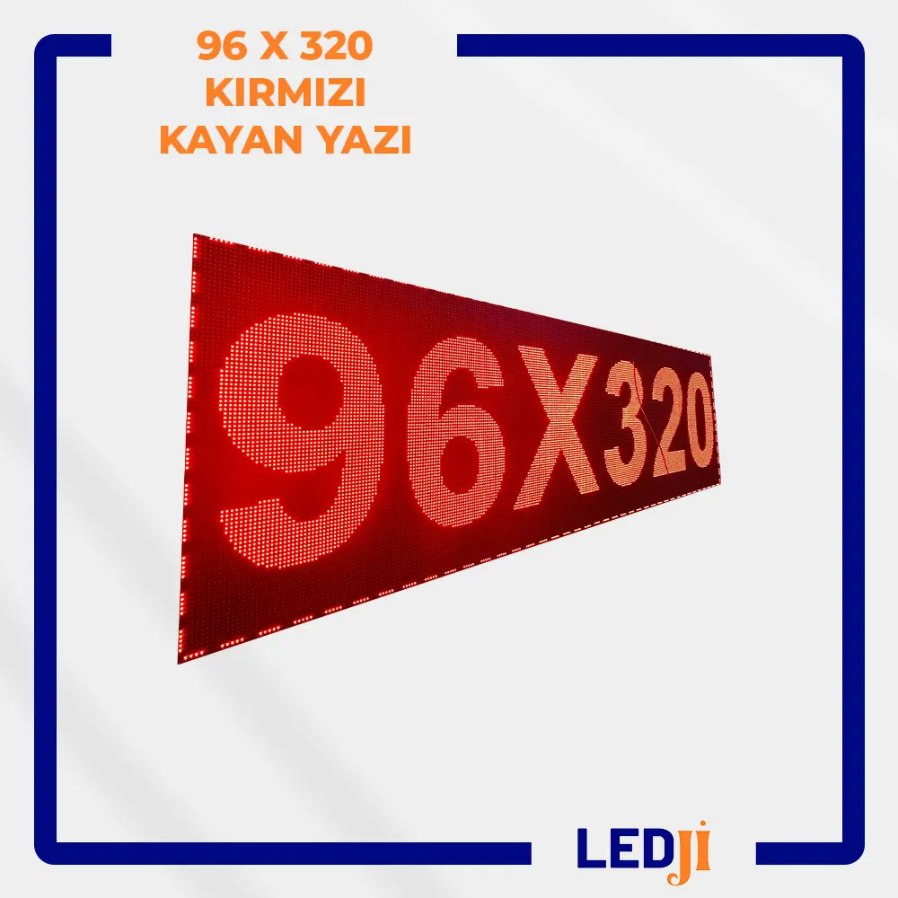 LEDJİ kayan yazı tabela uzaktan kumanda ile kontrol