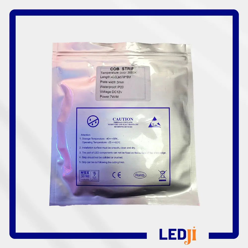 COB teknolojili günışığı şerit LED 12 volt 5 metre homojen ışık