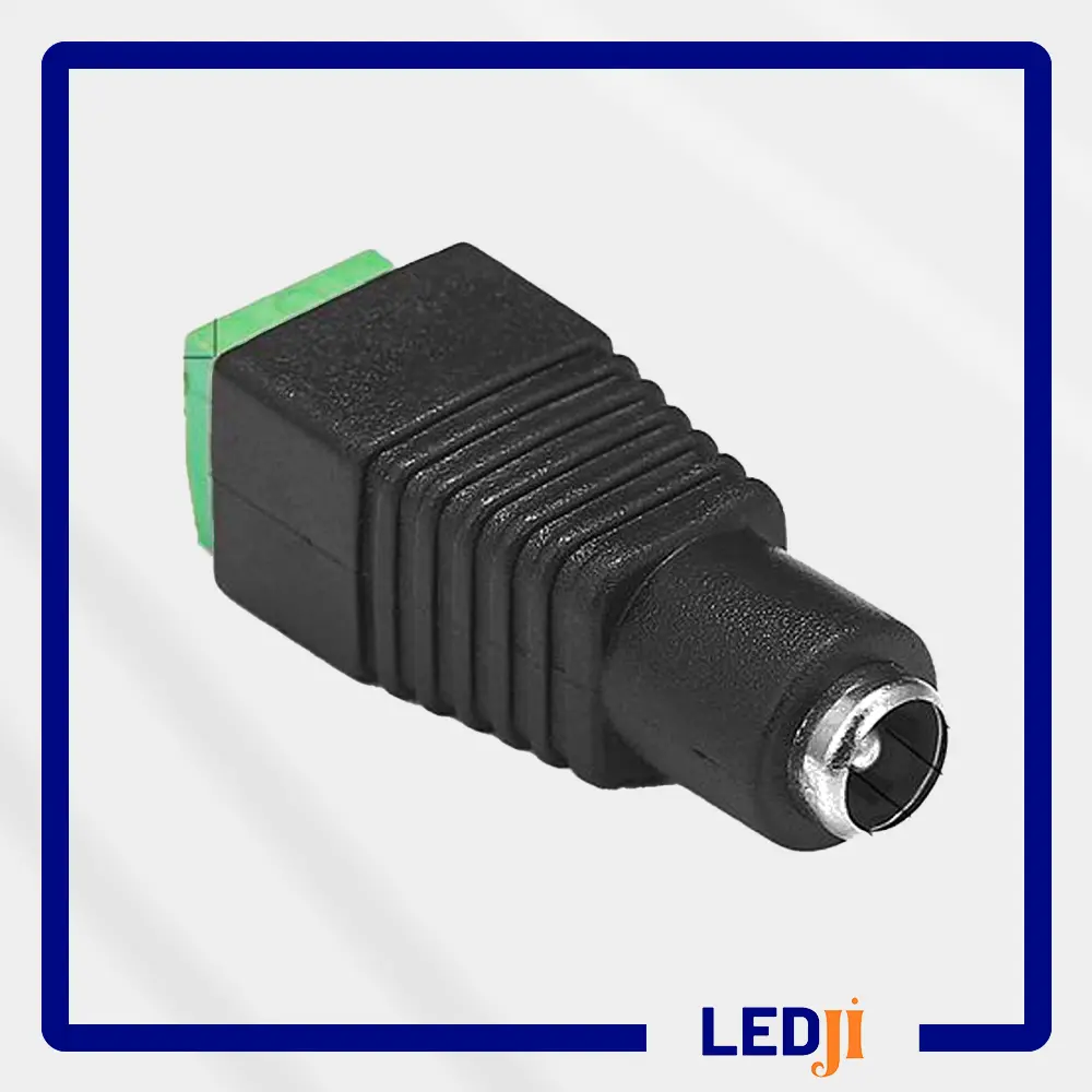 2.1mm klemensli dişi DC soket IC-254D bağlantı terminali detayı